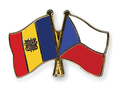 Fahnen Pins Andorra Tschechische-Republik