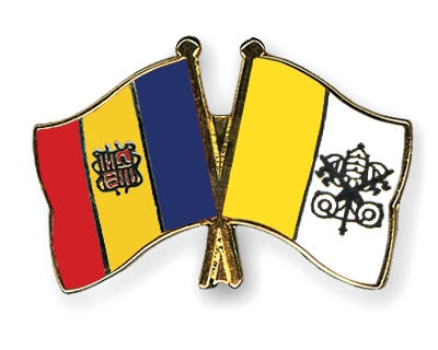 Fahnen Pins Andorra Vatikanstadt