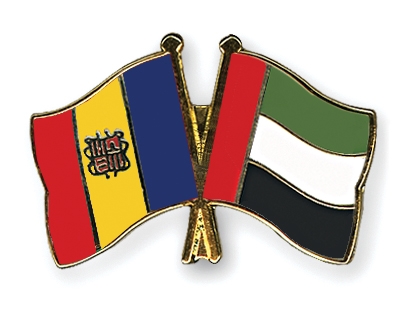 Fahnen Pins Andorra Ver-Arab-Emirate