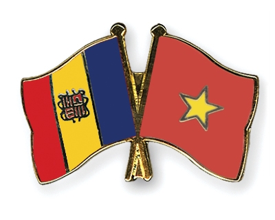 Fahnen Pins Andorra Vietnam