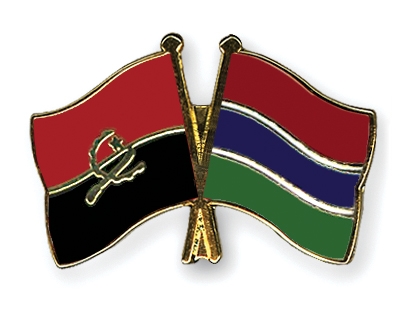 Fahnen Pins Angola Gambia