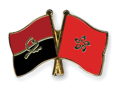 Fahnen Pins Angola Hong-Kong