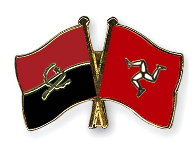 Fahnen Pins Angola Isle-of-Man