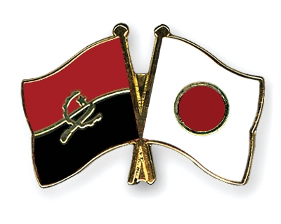 Fahnen Pins Angola Japan