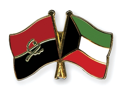 Fahnen Pins Angola Kuwait