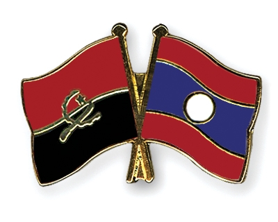 Fahnen Pins Angola Laos