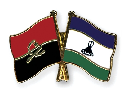 Fahnen Pins Angola Lesotho