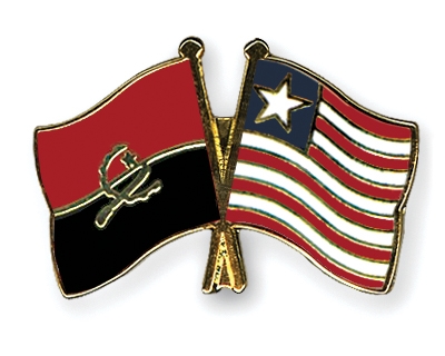 Fahnen Pins Angola Liberia