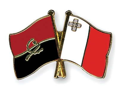 Fahnen Pins Angola Malta