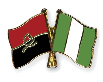 Fahnen Pins Angola Nigeria