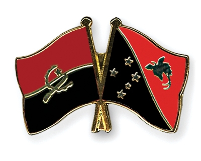 Fahnen Pins Angola Papua-Neuguinea