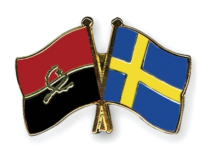 Fahnen Pins Angola Schweden