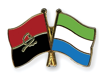 Fahnen Pins Angola Sierra-Leone