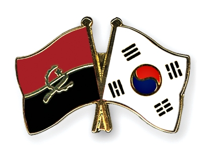 Fahnen Pins Angola Sdkorea