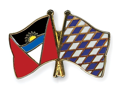 Fahnen Pins Antigua-und-Barbuda Bayern