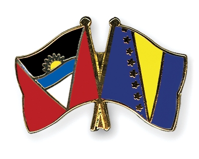 Fahnen Pins Antigua-und-Barbuda Bosnien-und-Herzegowina