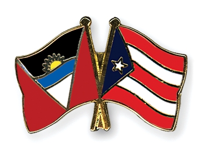 Fahnen Pins Antigua-und-Barbuda Puerto-Rico