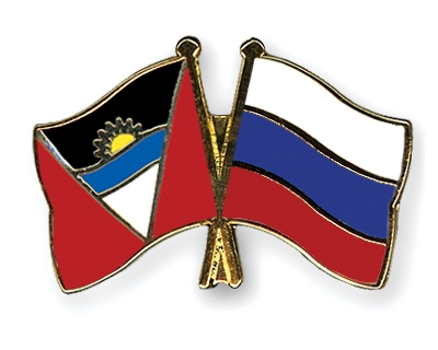 Fahnen Pins Antigua-und-Barbuda Russland