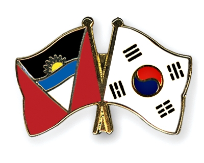 Fahnen Pins Antigua-und-Barbuda Sdkorea