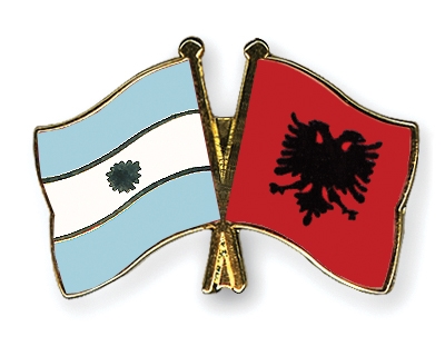 Fahnen Pins Argentinien Albanien