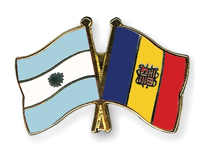 Fahnen Pins Argentinien Andorra