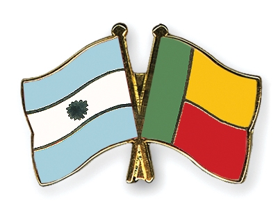 Fahnen Pins Argentinien Benin