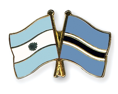 Fahnen Pins Argentinien Botsuana
