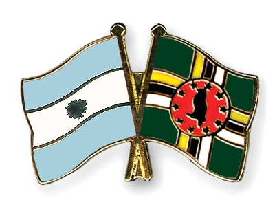 Fahnen Pins Argentinien Dominica