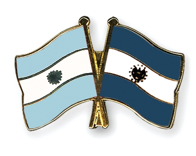 Fahnen Pins Argentinien El-Salvador