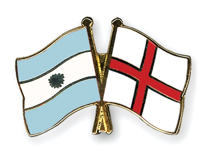 Fahnen Pins Argentinien England