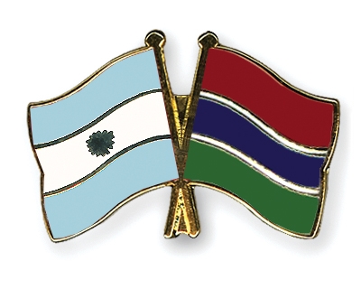 Fahnen Pins Argentinien Gambia