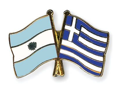 Fahnen Pins Argentinien Griechenland