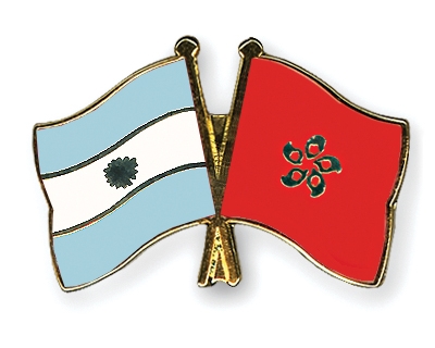 Fahnen Pins Argentinien Hong-Kong