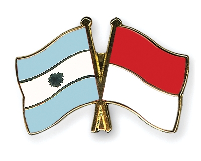 Fahnen Pins Argentinien Indonesien