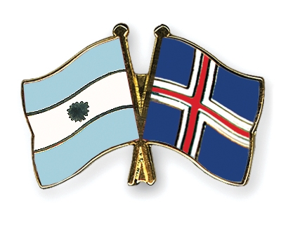 Fahnen Pins Argentinien Island