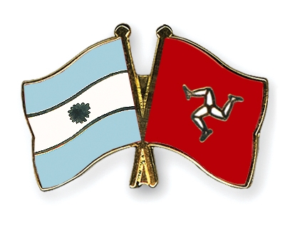 Fahnen Pins Argentinien Isle-of-Man
