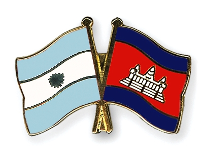 Fahnen Pins Argentinien Kambodscha