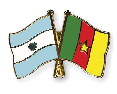 Fahnen Pins Argentinien Kamerun