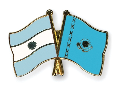Fahnen Pins Argentinien Kasachstan