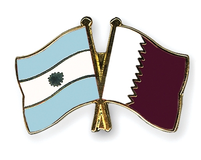 Fahnen Pins Argentinien Katar