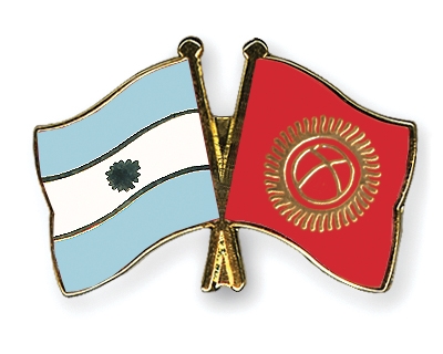 Fahnen Pins Argentinien Kirgisistan