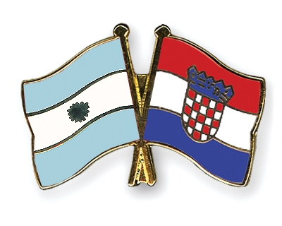Fahnen Pins Argentinien Kroatien