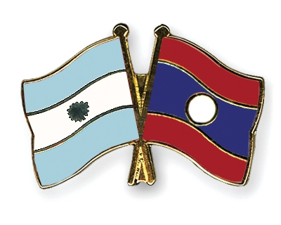 Fahnen Pins Argentinien Laos