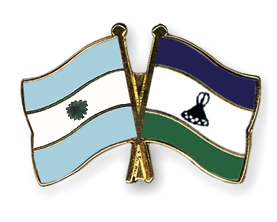 Fahnen Pins Argentinien Lesotho