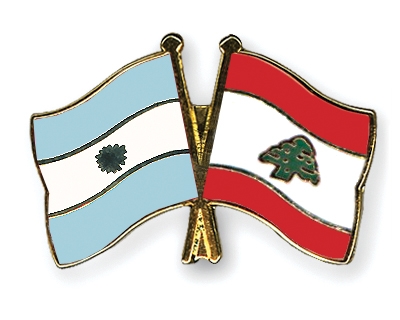 Fahnen Pins Argentinien Libanon