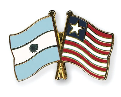 Fahnen Pins Argentinien Liberia