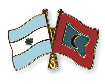 Fahnen Pins Argentinien Malediven