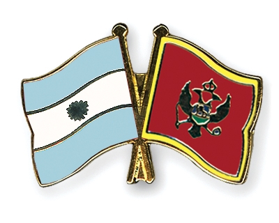 Fahnen Pins Argentinien Montenegro