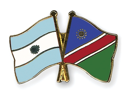 Fahnen Pins Argentinien Namibia