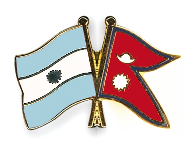 Fahnen Pins Argentinien Nepal